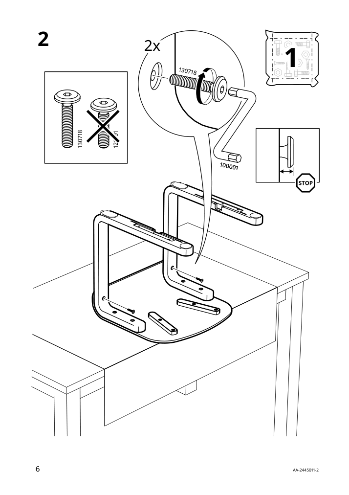 Assembly instructions for IKEA Lyckan chair black birch veneer | Page 6 - IKEA STOCKHOLM 2025 / LYCKAN table and 4 chairs 295.902.67