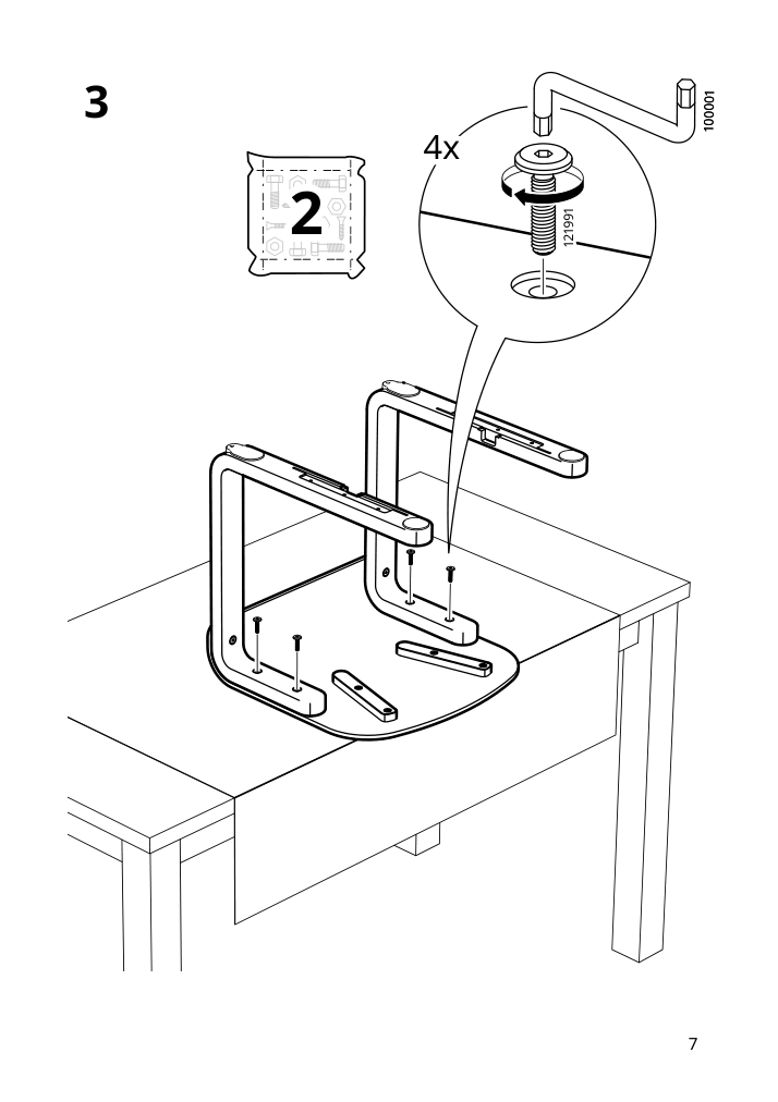 Assembly instructions for IKEA Lyckan chair black birch veneer | Page 7 - IKEA STOCKHOLM 2025 / LYCKAN table and 4 chairs 295.902.67