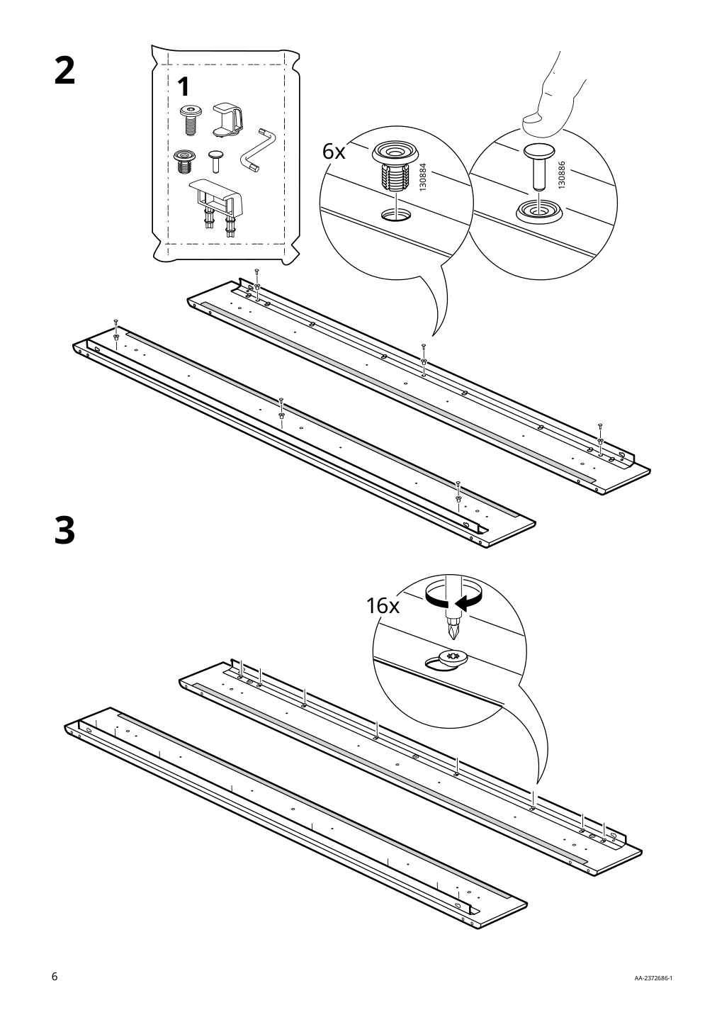 Assembly instructions for IKEA Lyngoer foundation | Page 6 - IKEA LYNGÖR slatted mattress base with legs 293.882.70