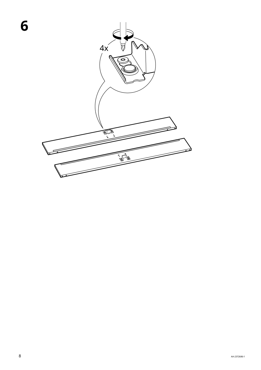 Assembly instructions for IKEA Lyngoer foundation | Page 8 - IKEA LYNGÖR slatted mattress base with legs 593.882.78