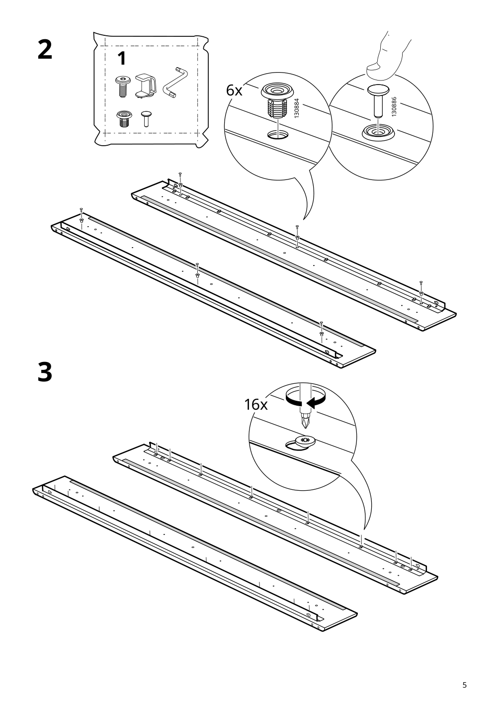 Assembly instructions for IKEA Lyngoer foundation | Page 5 - IKEA LYNGÖR slatted mattress base with legs 893.882.86