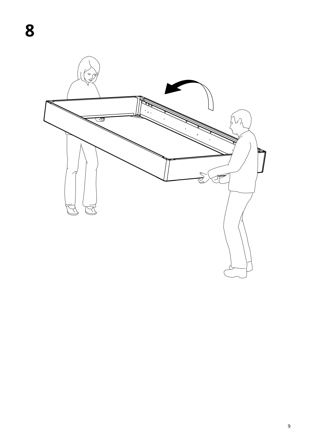 Assembly instructions for IKEA Lyngoer foundation | Page 9 - IKEA LYNGÖR slatted mattress base with legs 893.882.86