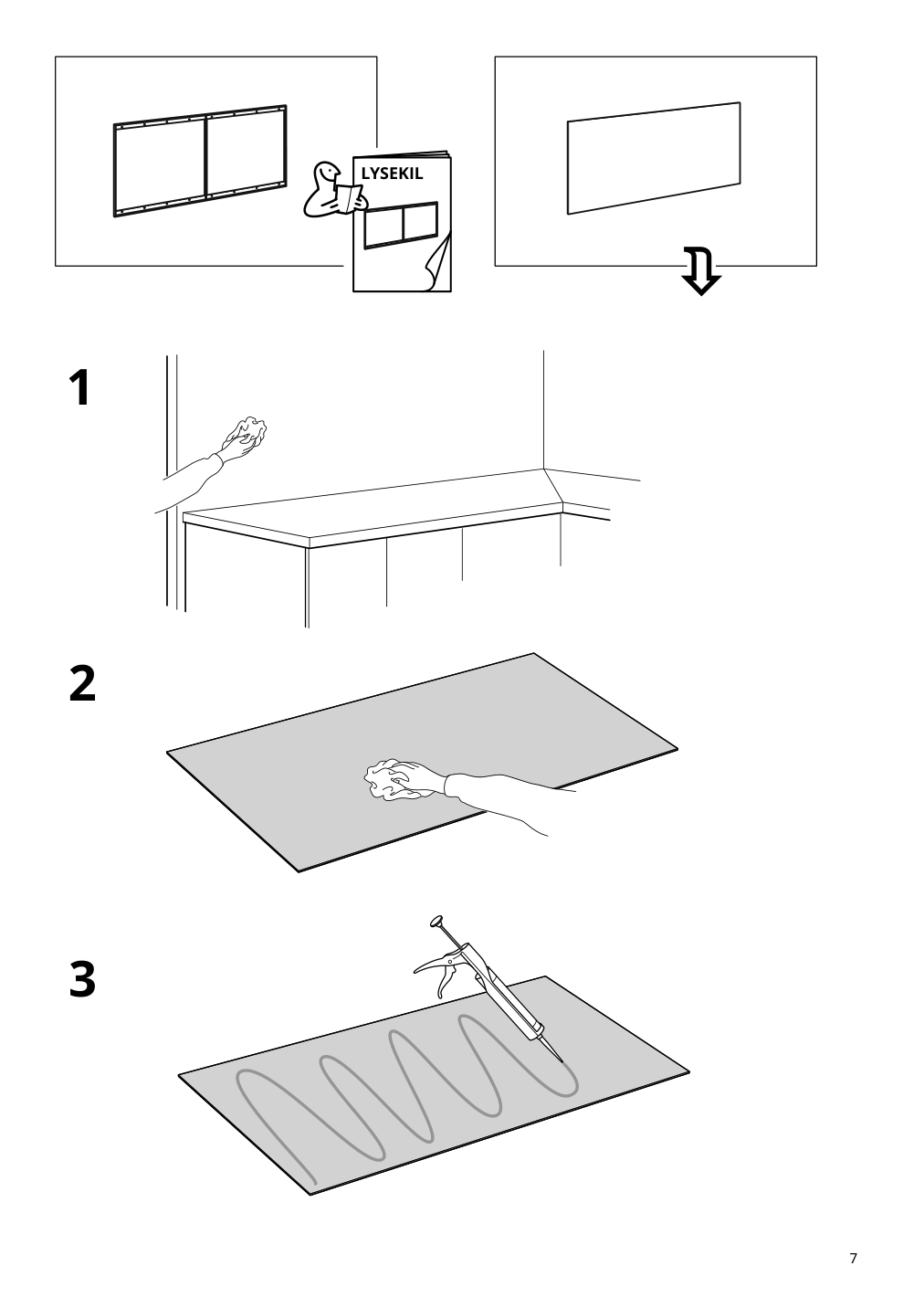 Assembly instructions for IKEA Lysekil wall panel double sided brushed copper effect stainless steel | Page 7 - IKEA LYSEKIL wall panel 604.829.77