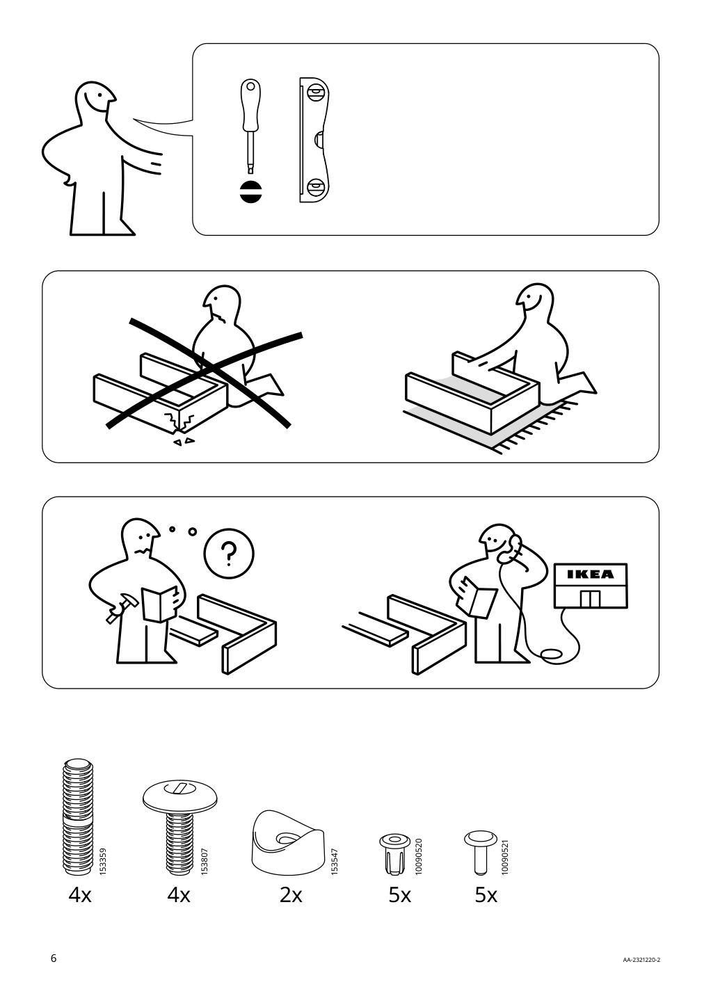 Assembly instructions for IKEA Mackapaer hat and coat rack white | Page 6 - IKEA MACKAPÄR hat and coat rack 105.309.90