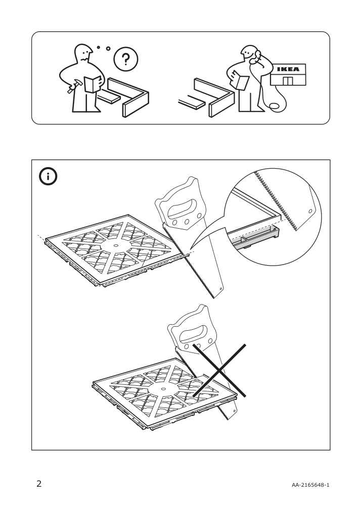 Assembly instructions for IKEA Maellsten bottom part outdoor floor decking dark gray | Page 2 - IKEA MÄLLSTEN decking, outdoor 493.204.01