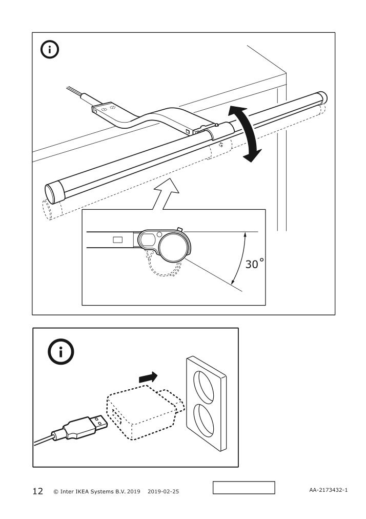 Assembly instructions for IKEA Maglehult led cabinet picture light aluminum color | Page 12 - IKEA MAGLEHULT LED cabinet/picture light 104.648.91