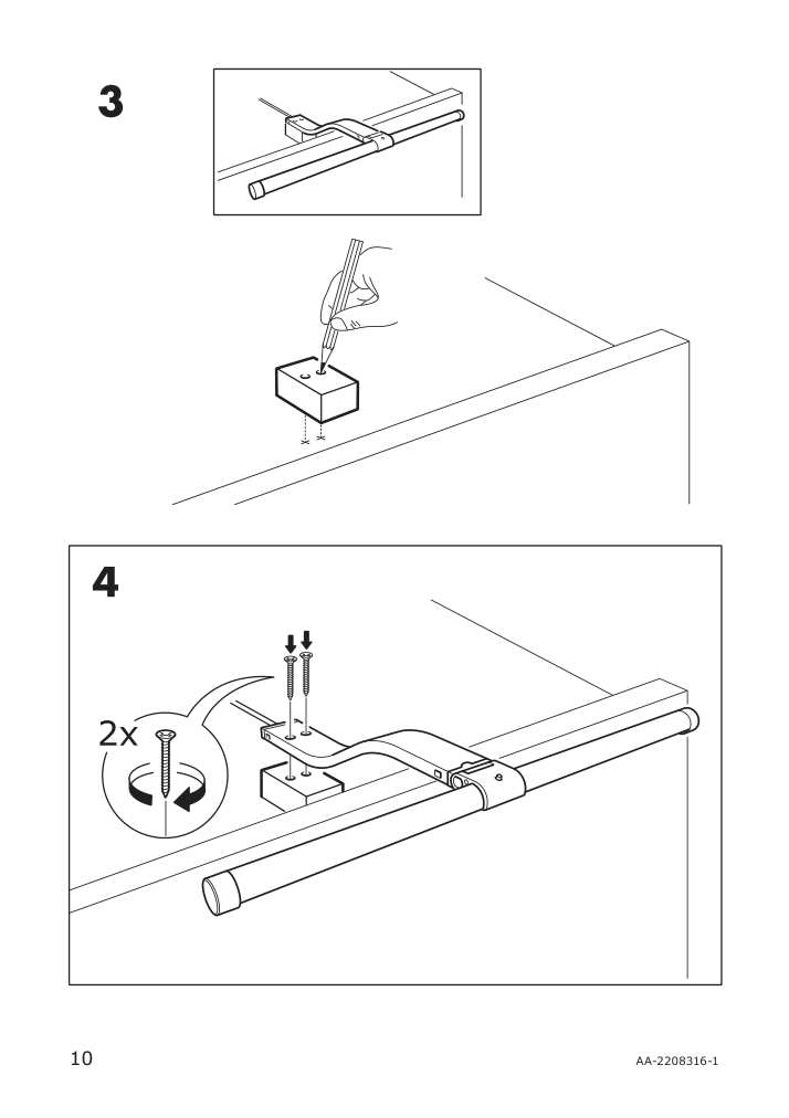 Assembly instructions for IKEA Maglehult led cabinet picture light aluminum color | Page 10 - IKEA MAGLEHULT LED cabinet/picture light 104.648.91