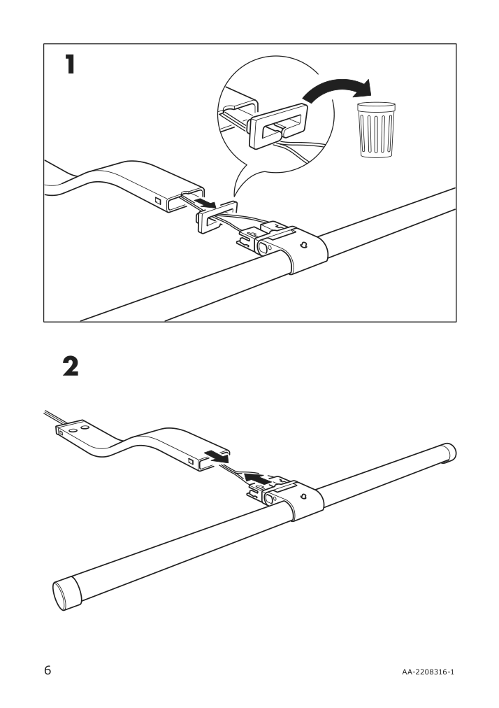 Assembly instructions for IKEA Maglehult led cabinet picture light aluminum color | Page 6 - IKEA MAGLEHULT LED cabinet/picture light 104.648.91