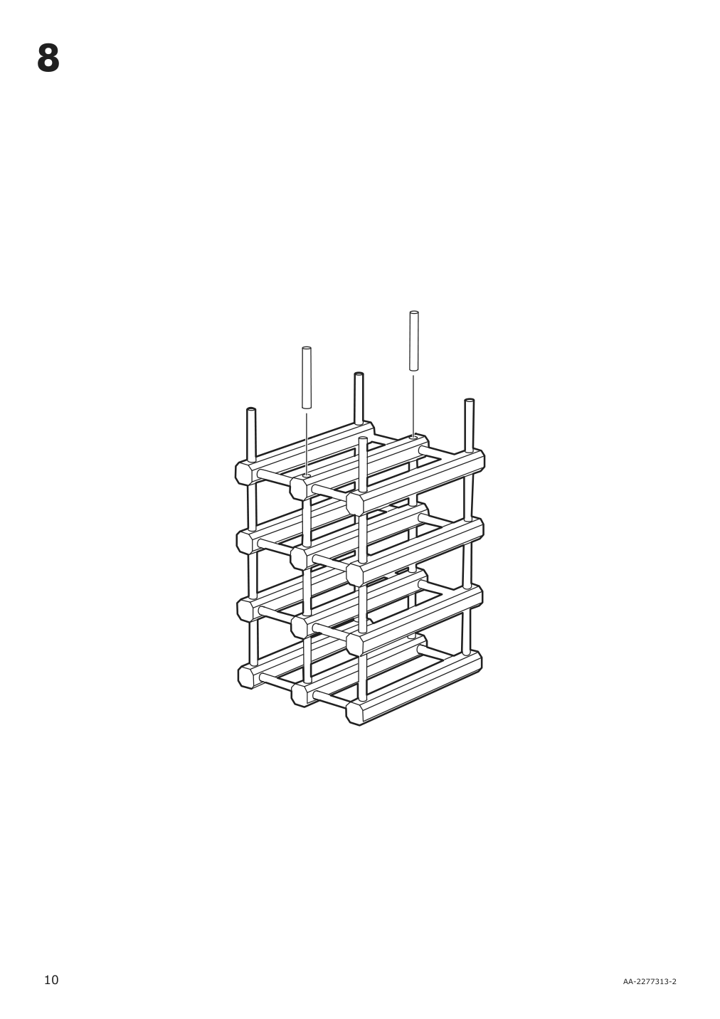 Assembly instructions for IKEA Magnetisk 12 bottle wine rack solid wood | Page 10 - IKEA MAGNETISK 12-bottle wine rack 505.141.15