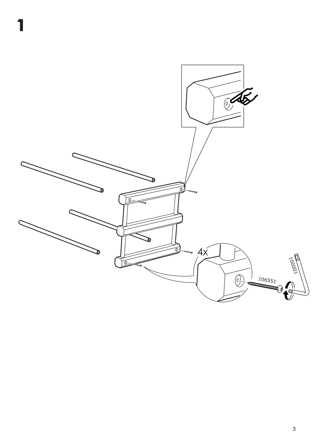 Assembly instructions for IKEA Magnetisk 12 bottle wine rack solid wood | Page 3 - IKEA MAGNETISK 12-bottle wine rack 505.141.15