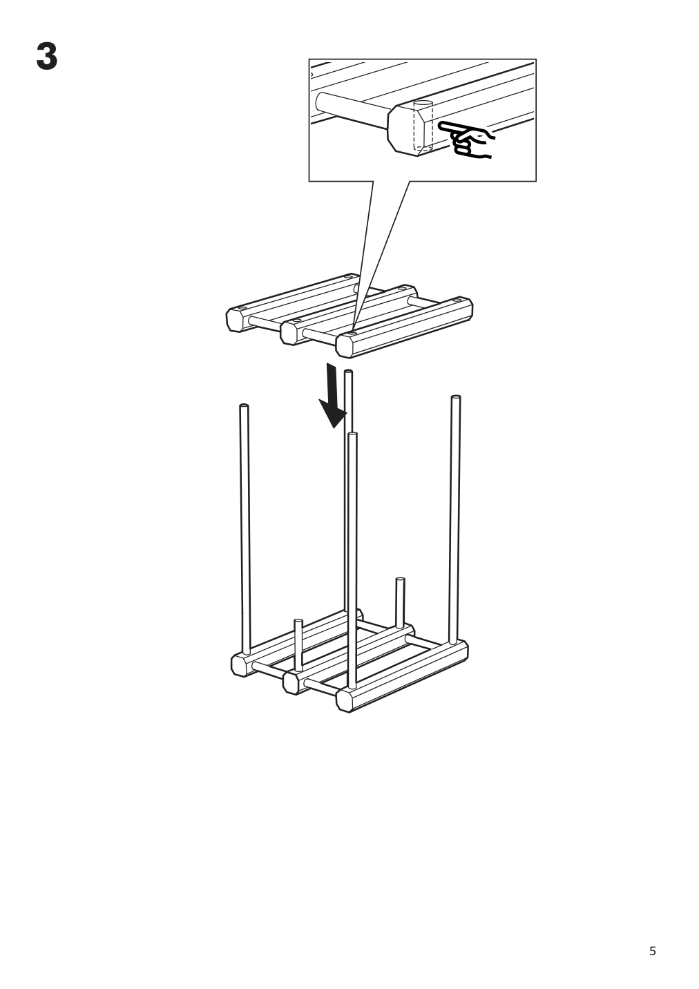 Assembly instructions for IKEA Magnetisk 12 bottle wine rack solid wood | Page 5 - IKEA MAGNETISK 12-bottle wine rack 505.141.15