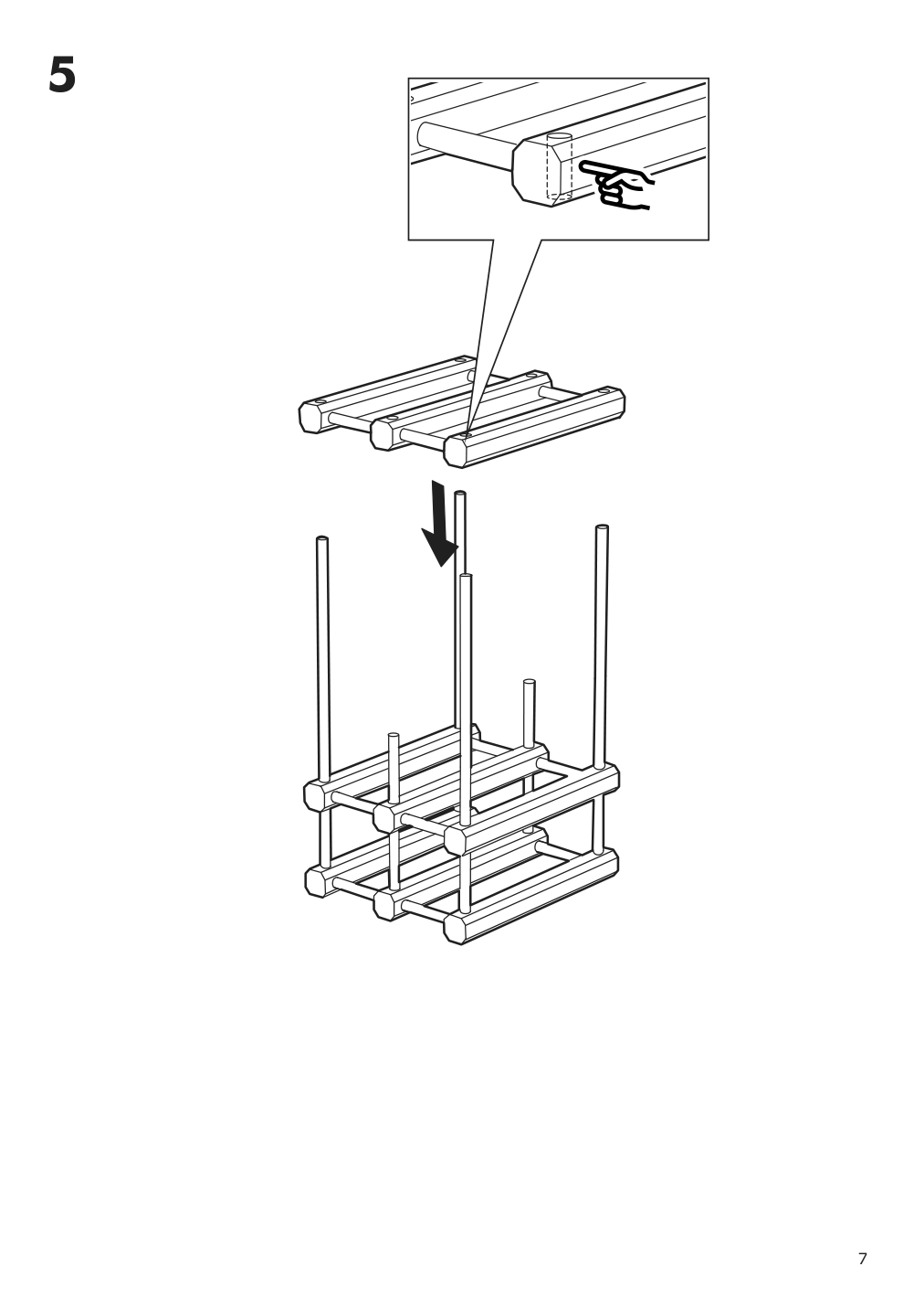 Assembly instructions for IKEA Magnetisk 12 bottle wine rack solid wood | Page 7 - IKEA MAGNETISK 12-bottle wine rack 505.141.15