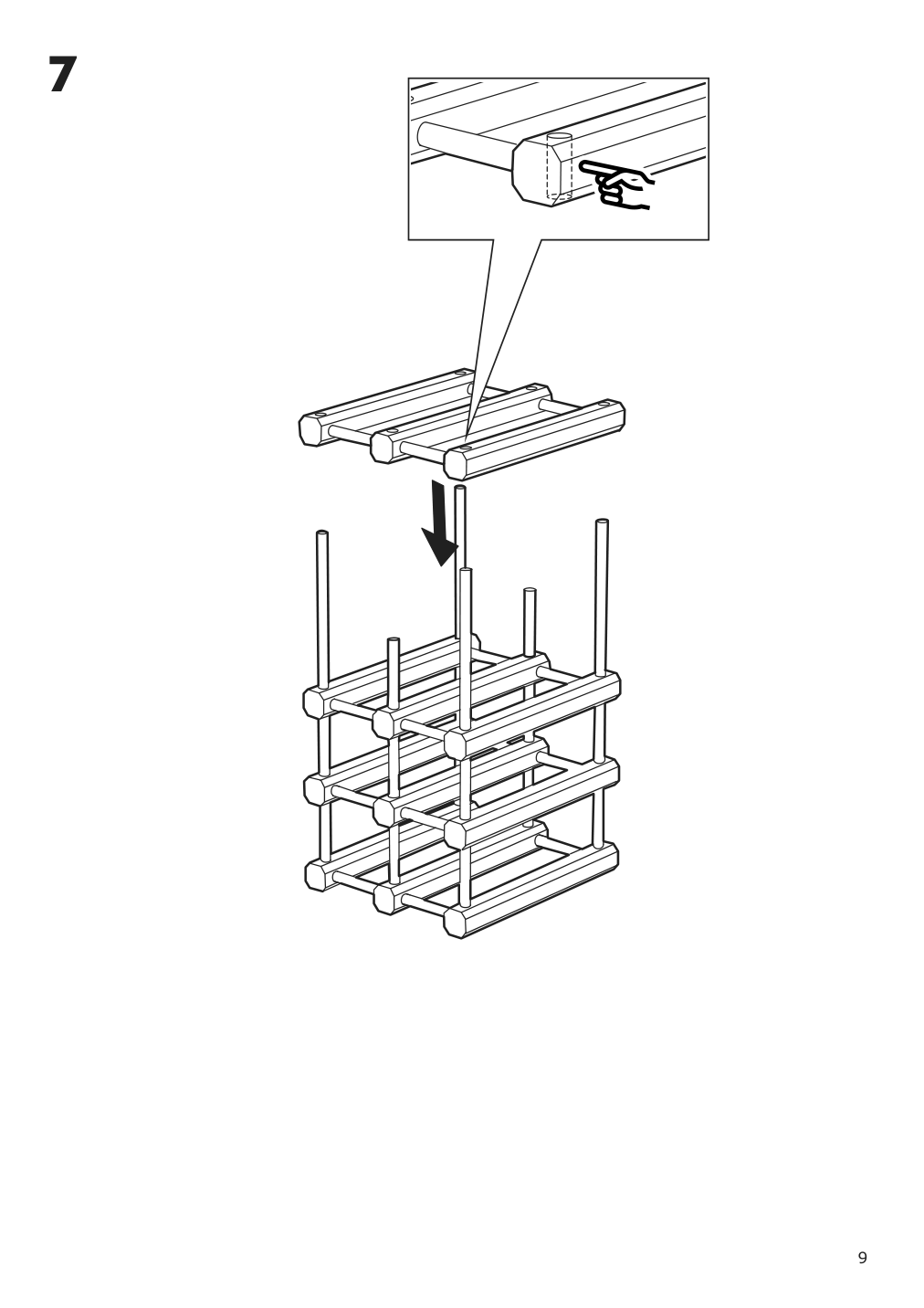 Assembly instructions for IKEA Magnetisk 12 bottle wine rack solid wood | Page 9 - IKEA MAGNETISK 12-bottle wine rack 505.141.15