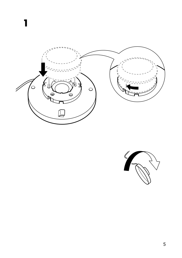 Assembly instructions for IKEA Majorna table lamp white gray | Page 5 - IKEA MAJORNA table lamp 703.238.55