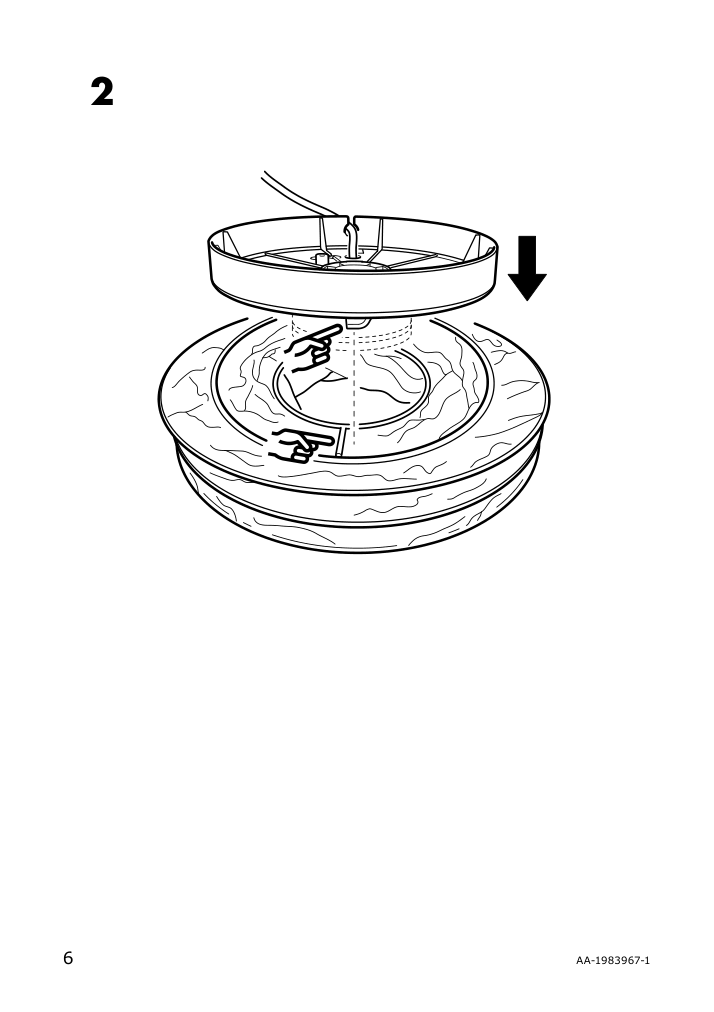 Assembly instructions for IKEA Majorna table lamp white gray | Page 6 - IKEA MAJORNA table lamp 703.238.55