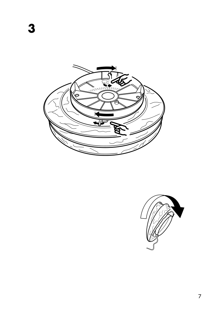 Assembly instructions for IKEA Majorna table lamp white gray | Page 7 - IKEA MAJORNA table lamp 703.238.55