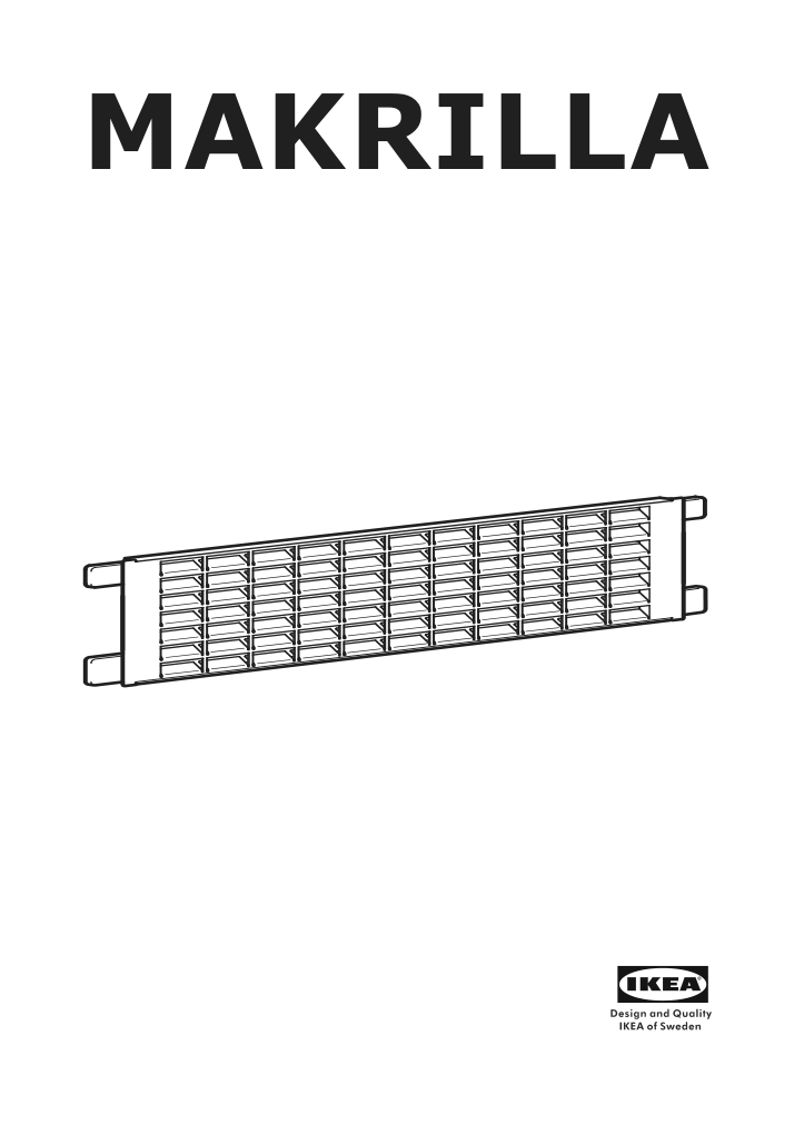 Assembly instructions for IKEA Makrilla ventilated plinth stainless steel | Page 1 - IKEA SEKTION high cabinet for fridge/freezer 095.482.03