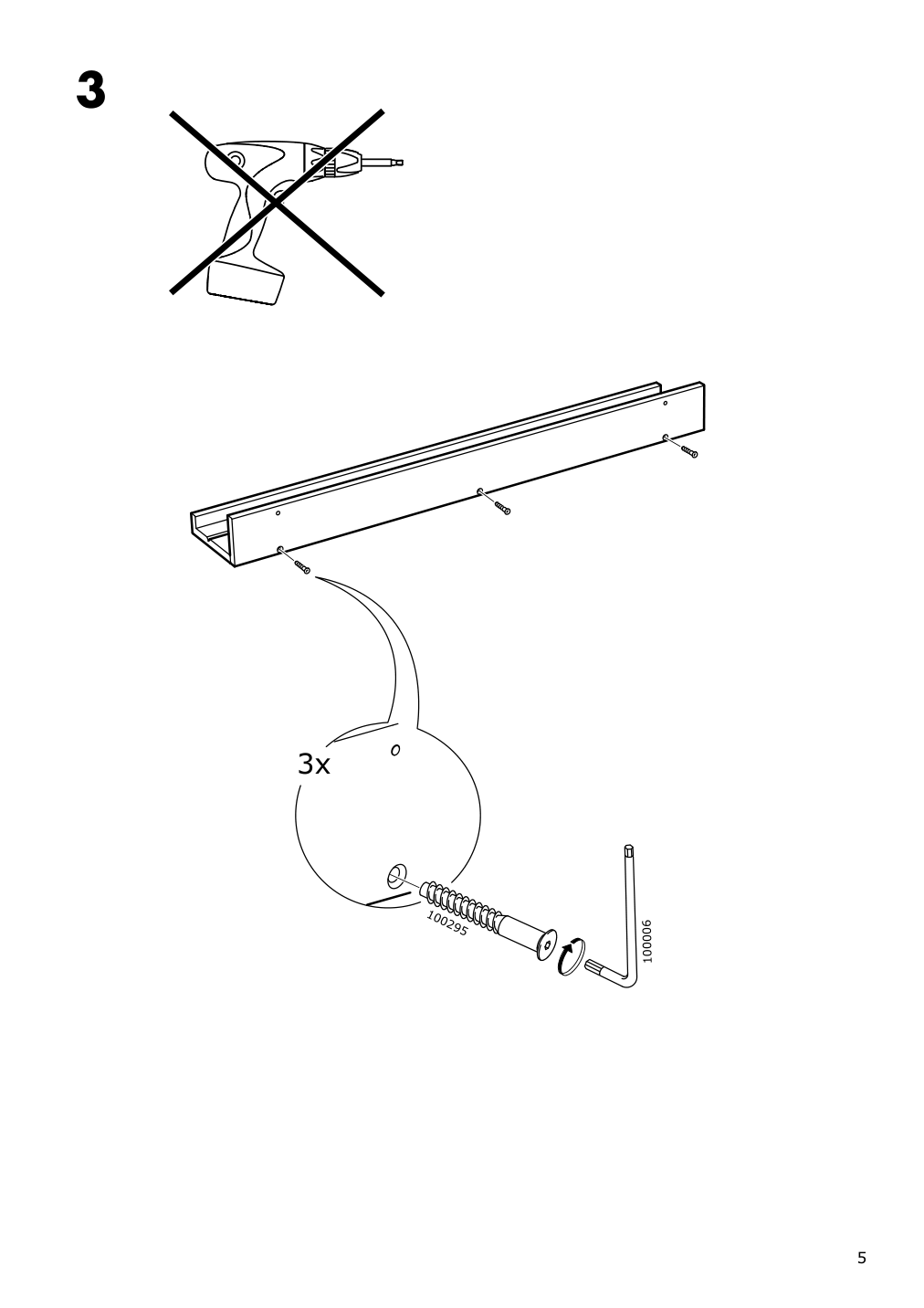 Assembly instructions for IKEA Maleras picture ledge bamboo | Page 5 - IKEA MÅLERÅS picture ledge 405.113.58