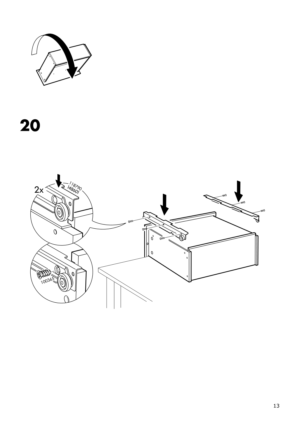 Assembly instructions for IKEA Malm 2 drawer chest white | Page 13 - IKEA MALM bedroom furniture, set of 3 894.834.10