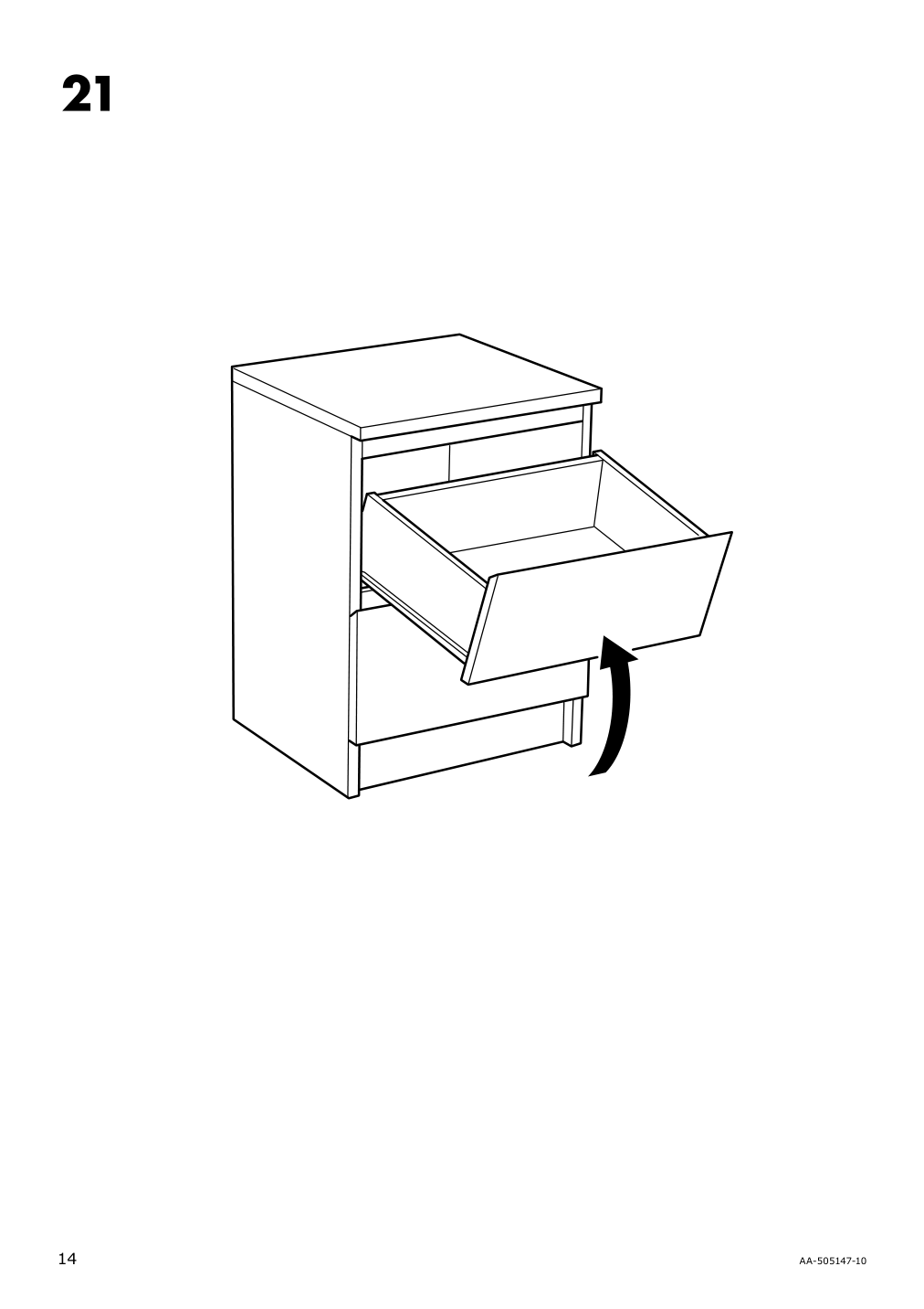 Assembly instructions for IKEA Malm 2 drawer chest white | Page 14 - IKEA MALM bedroom furniture, set of 3 894.834.10