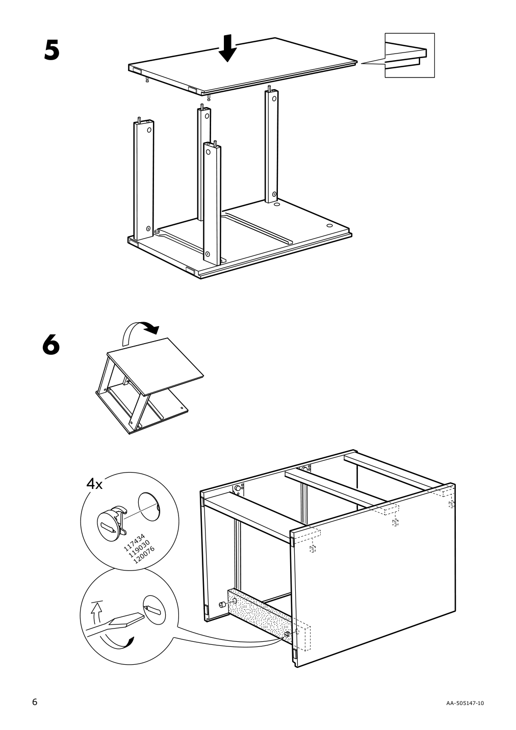 Assembly instructions for IKEA Malm 2 drawer chest white | Page 6 - IKEA MALM bedroom furniture, set of 3 894.834.10