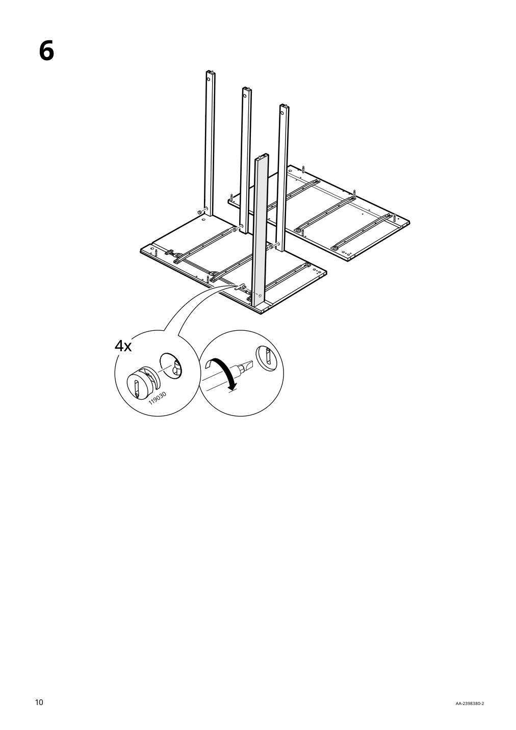 Assembly instructions for IKEA Malm 3 drawer chest black brown | Page 10 - IKEA MALM 3-drawer chest 205.763.03