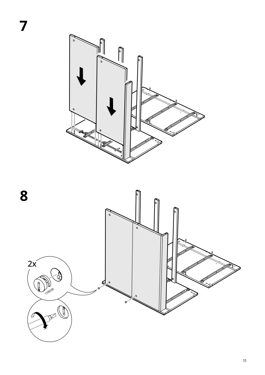 Assembly instructions for IKEA Malm 3 drawer chest black brown | Page 11 - IKEA MALM 3-drawer chest 205.763.03