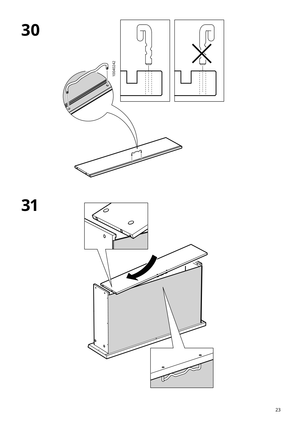 Assembly instructions for IKEA Malm 3 drawer chest black brown | Page 23 - IKEA MALM 3-drawer chest 205.763.03