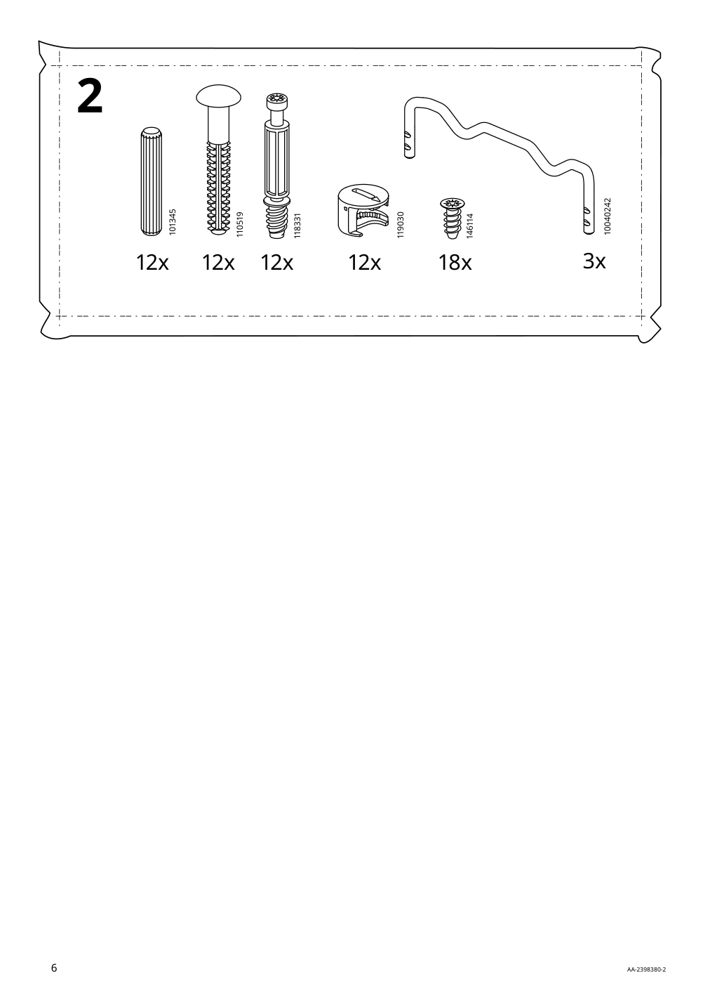 Assembly instructions for IKEA Malm 3 drawer chest black brown | Page 6 - IKEA MALM 3-drawer chest 205.763.03