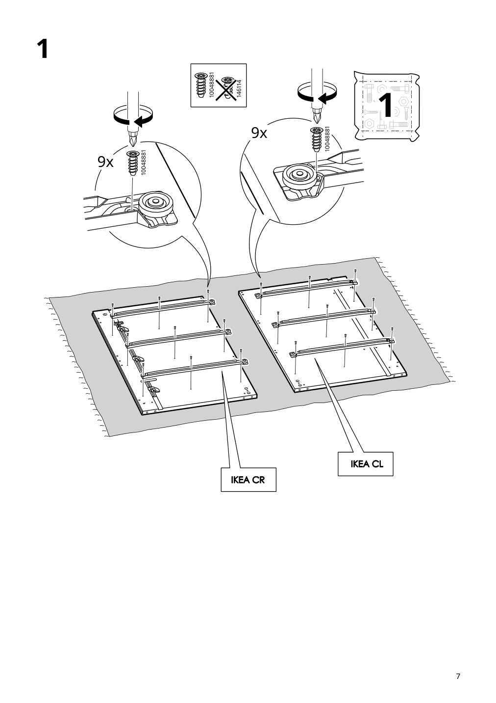 Assembly instructions for IKEA Malm 3 drawer chest black brown | Page 7 - IKEA MALM 3-drawer chest 205.763.03