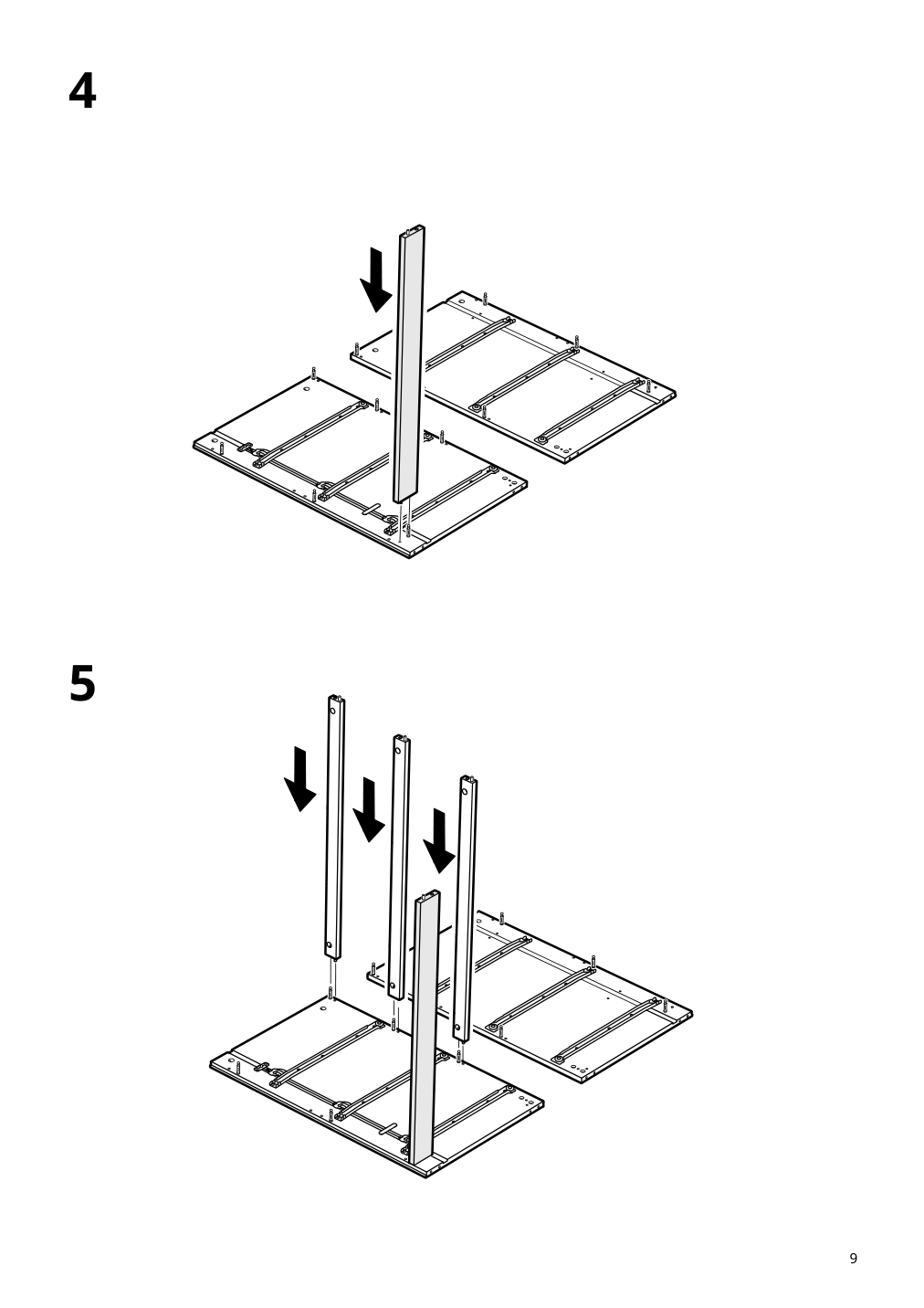 Assembly instructions for IKEA Malm 3 drawer chest black brown | Page 9 - IKEA MALM 3-drawer chest 205.763.03