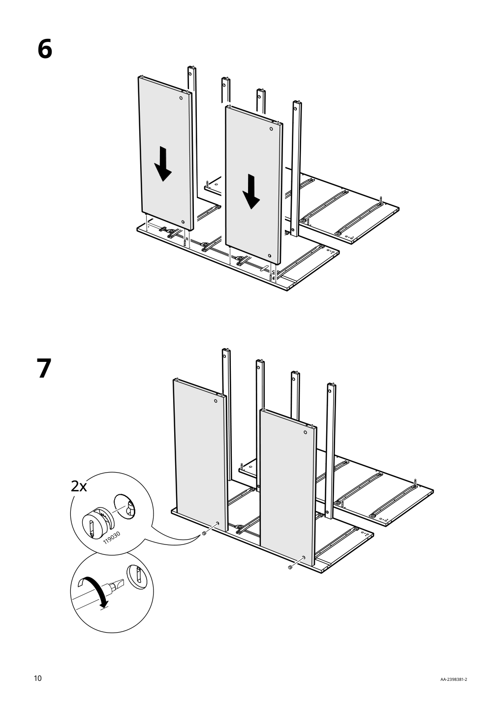 Assembly instructions for IKEA Malm 4 drawer chest white | Page 10 - IKEA MALM 4-drawer chest 905.762.10