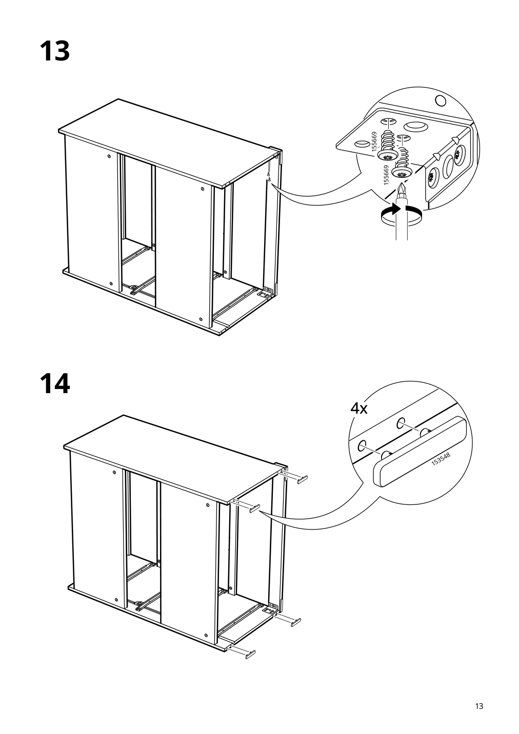 Assembly instructions for IKEA Malm 4 drawer chest white | Page 13 - IKEA MALM 4-drawer chest 905.762.10