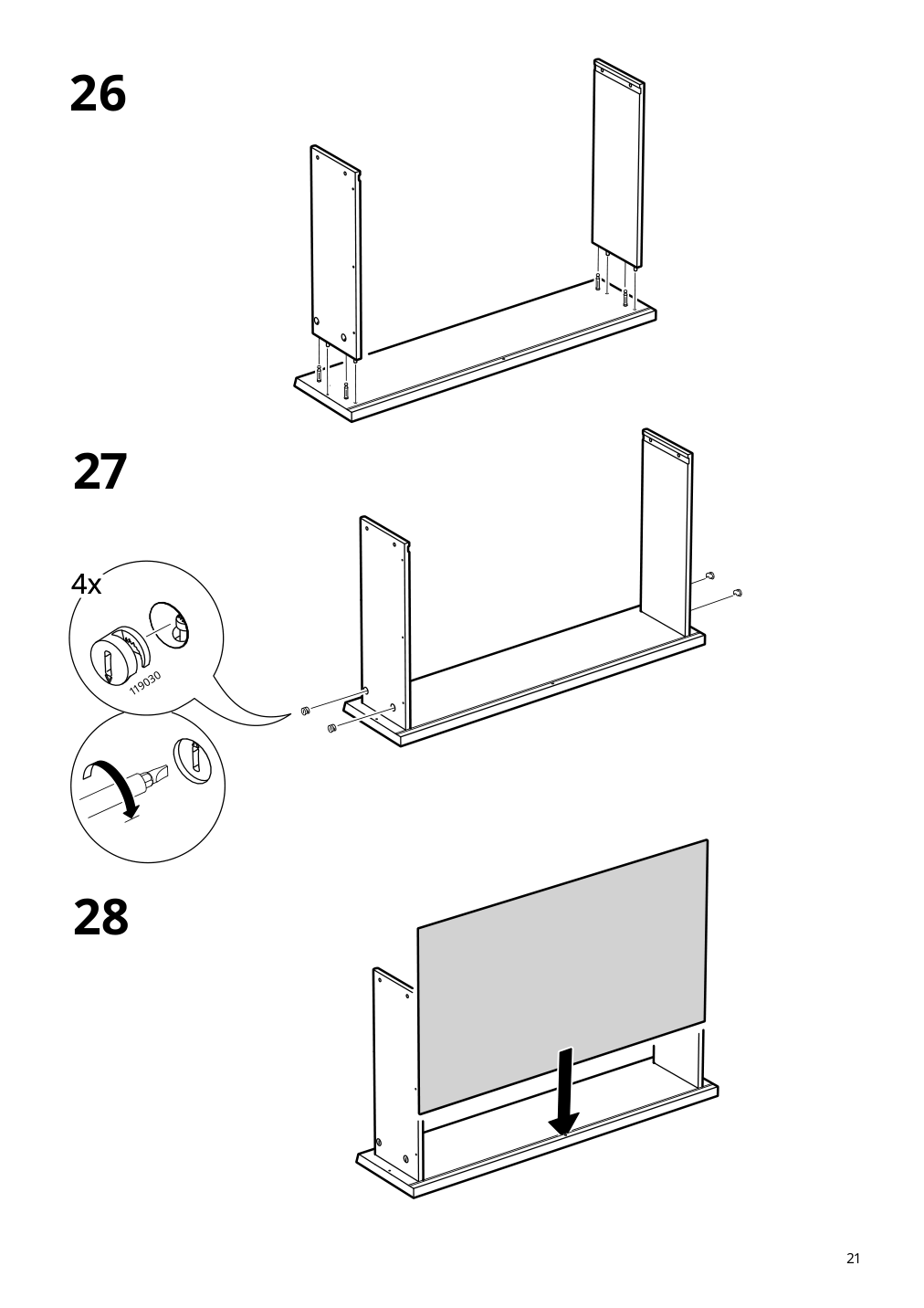 Assembly instructions for IKEA Malm 4 drawer chest white | Page 21 - IKEA MALM 4-drawer chest 905.762.10