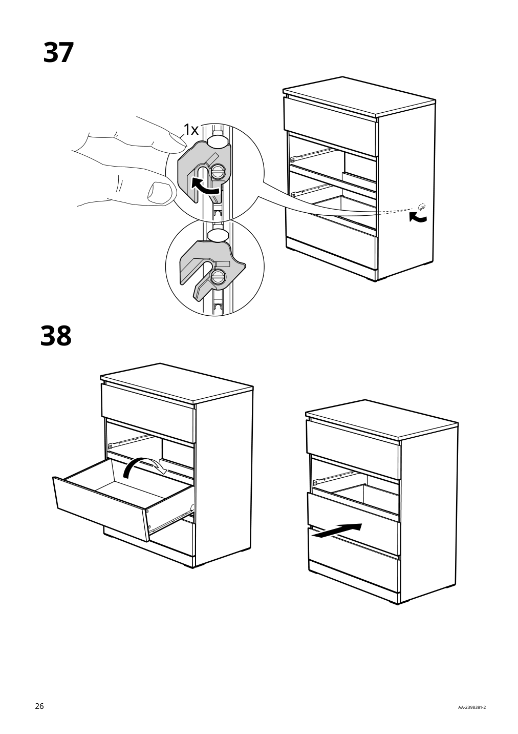 Assembly instructions for IKEA Malm 4 drawer chest white | Page 26 - IKEA MALM 4-drawer chest 905.762.10