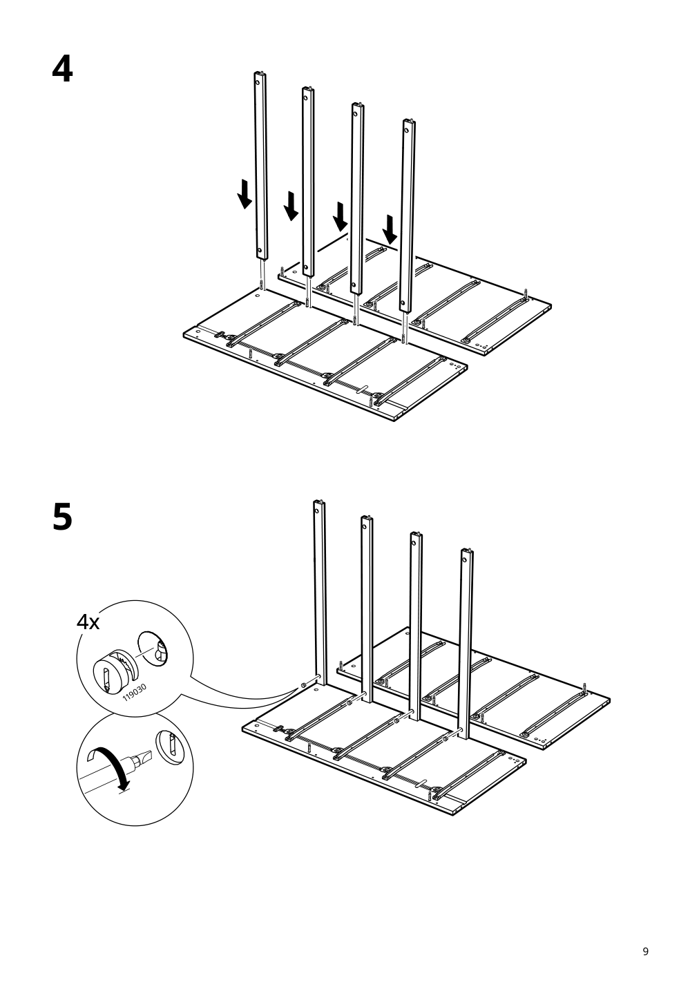 Assembly instructions for IKEA Malm 4 drawer chest white | Page 9 - IKEA MALM 4-drawer chest 905.762.10