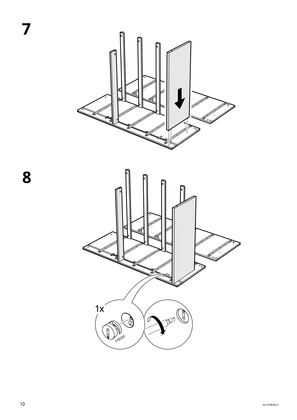 Assembly instructions for IKEA Malm 6 drawer chest black brown | Page 10 - IKEA MALM 6-drawer chest 905.763.09