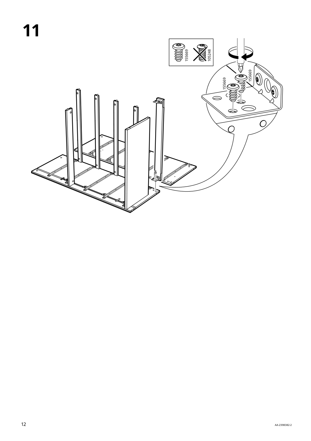 Assembly instructions for IKEA Malm 6 drawer chest black brown | Page 12 - IKEA MALM 6-drawer chest 905.763.09