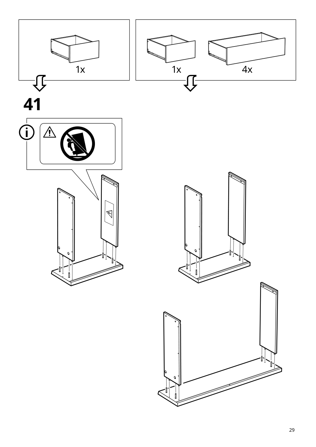 Assembly instructions for IKEA Malm 6 drawer chest black brown | Page 29 - IKEA MALM 6-drawer chest 905.763.09