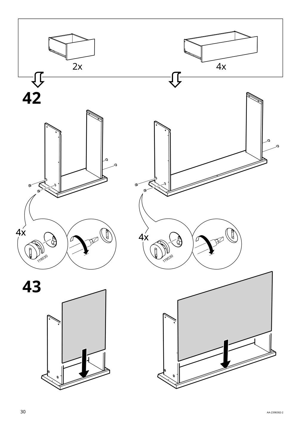 Assembly instructions for IKEA Malm 6 drawer chest black brown | Page 30 - IKEA MALM 6-drawer chest 905.763.09