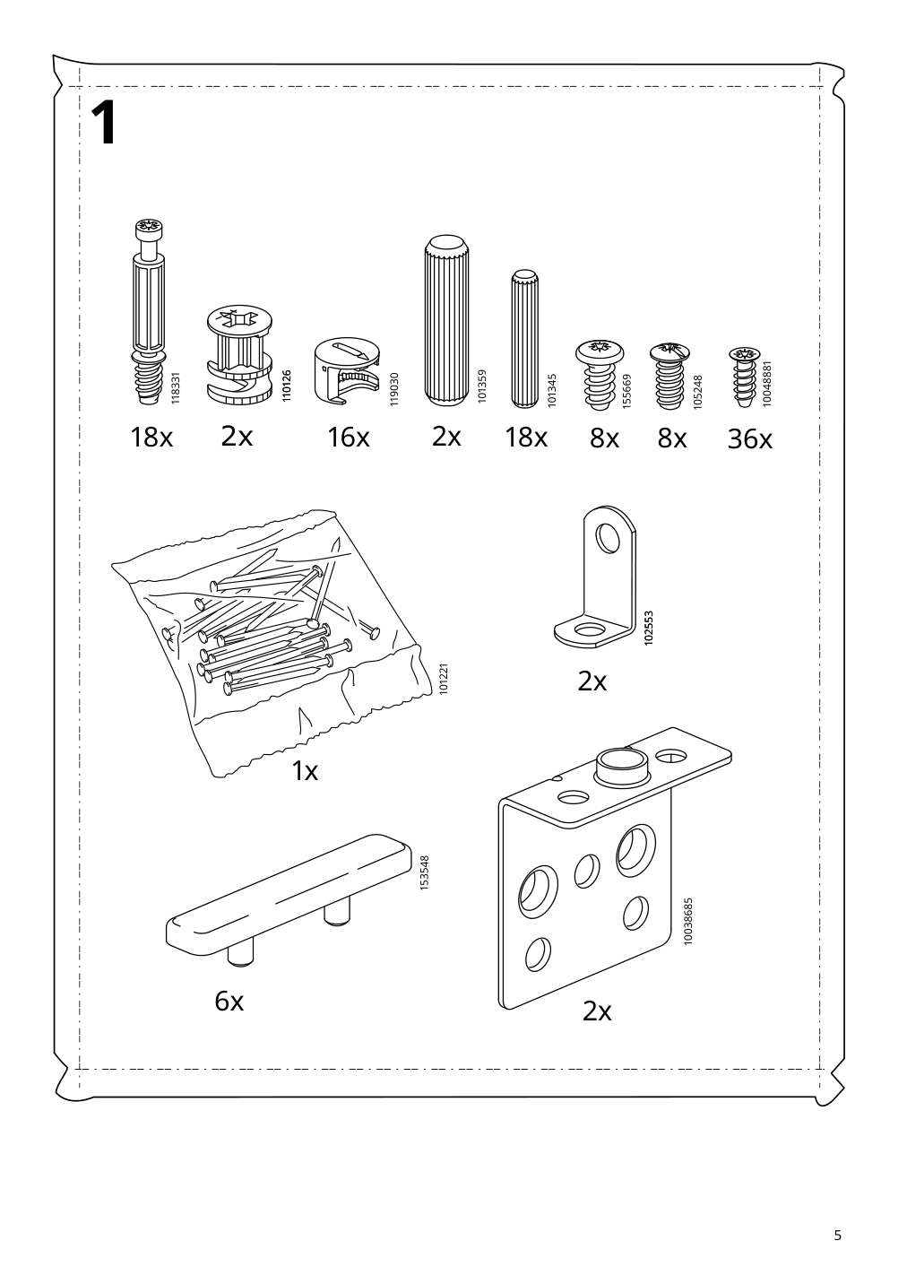 Assembly instructions for IKEA Malm 6 drawer chest black brown | Page 5 - IKEA MALM 6-drawer chest 905.763.09