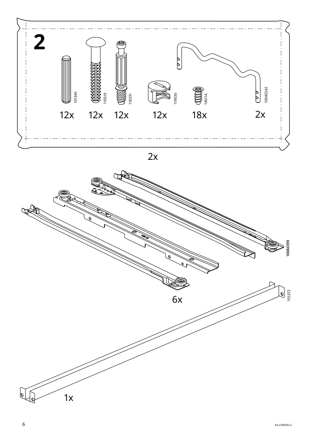 Assembly instructions for IKEA Malm 6 drawer chest black brown | Page 6 - IKEA MALM 6-drawer chest 905.763.09