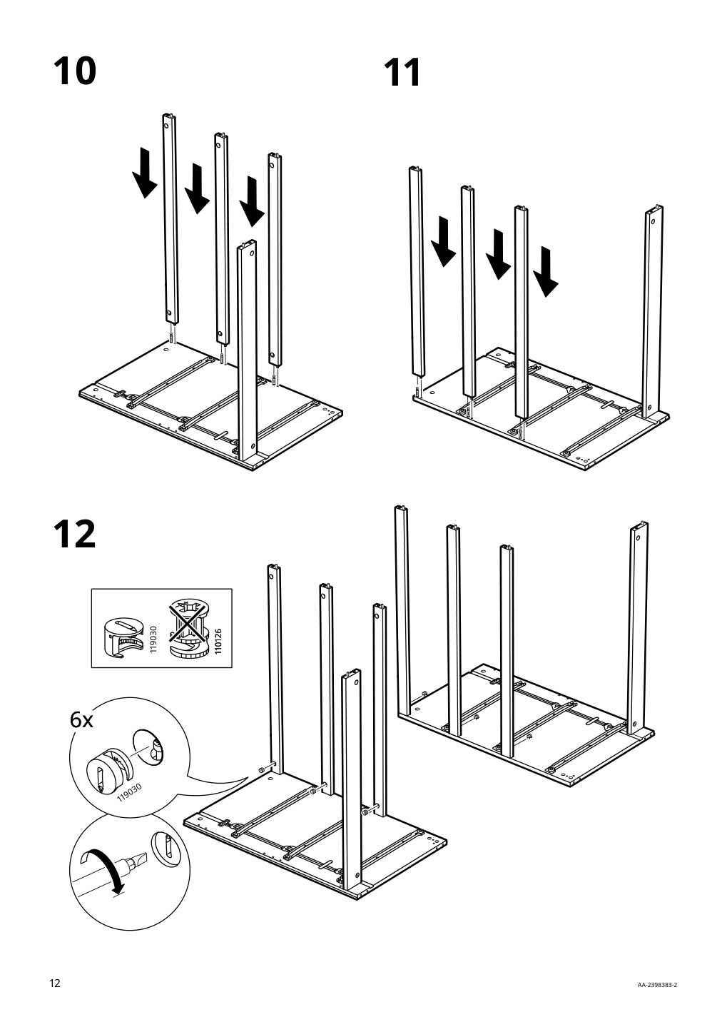 Assembly instructions for IKEA Malm 6 drawer dresser white | Page 12 - IKEA MALM 6-drawer dresser 705.762.11