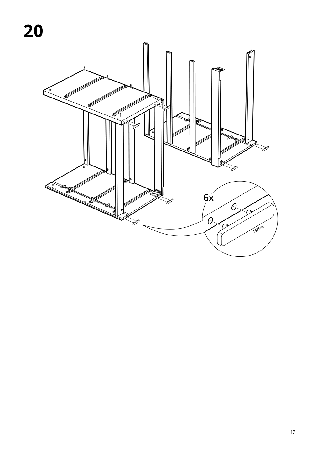 Assembly instructions for IKEA Malm 6 drawer dresser white | Page 17 - IKEA MALM 6-drawer dresser 705.762.11