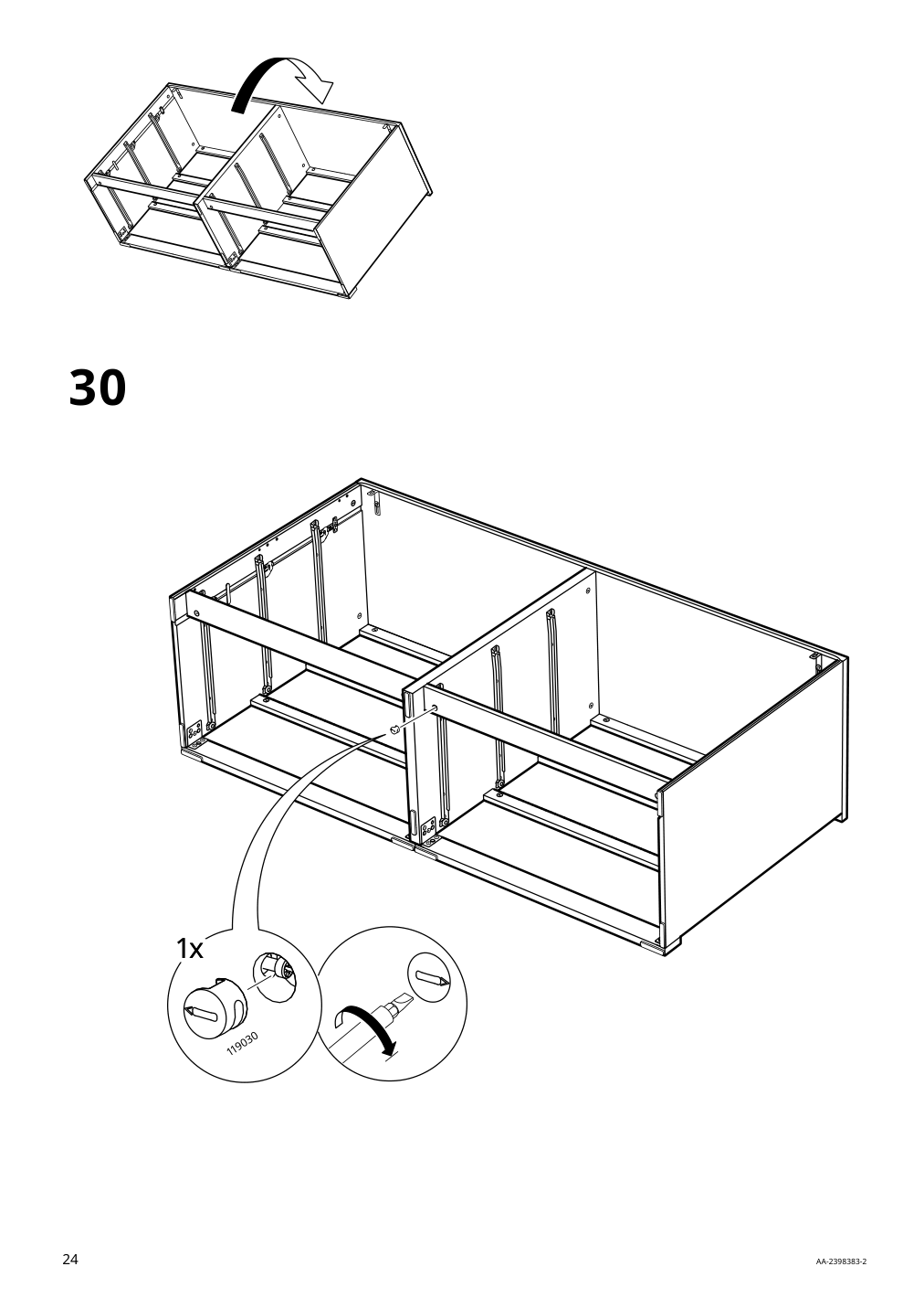 Assembly instructions for IKEA Malm 6 drawer dresser white | Page 24 - IKEA MALM 6-drawer dresser 705.762.11