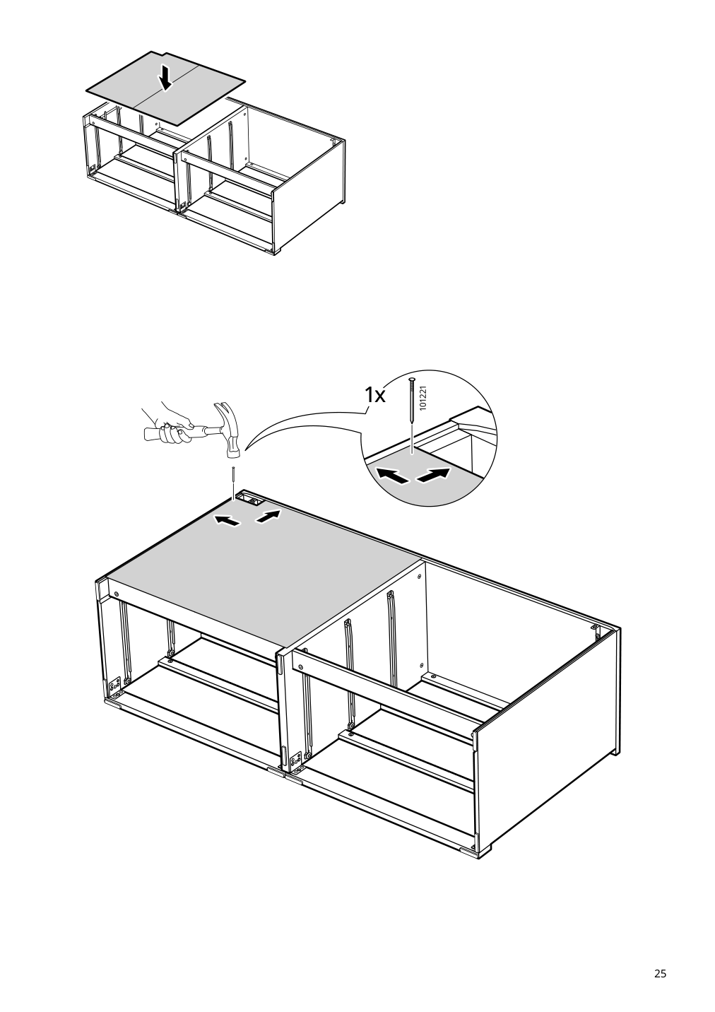 Assembly instructions for IKEA Malm 6 drawer dresser white | Page 25 - IKEA MALM 6-drawer dresser 705.762.11