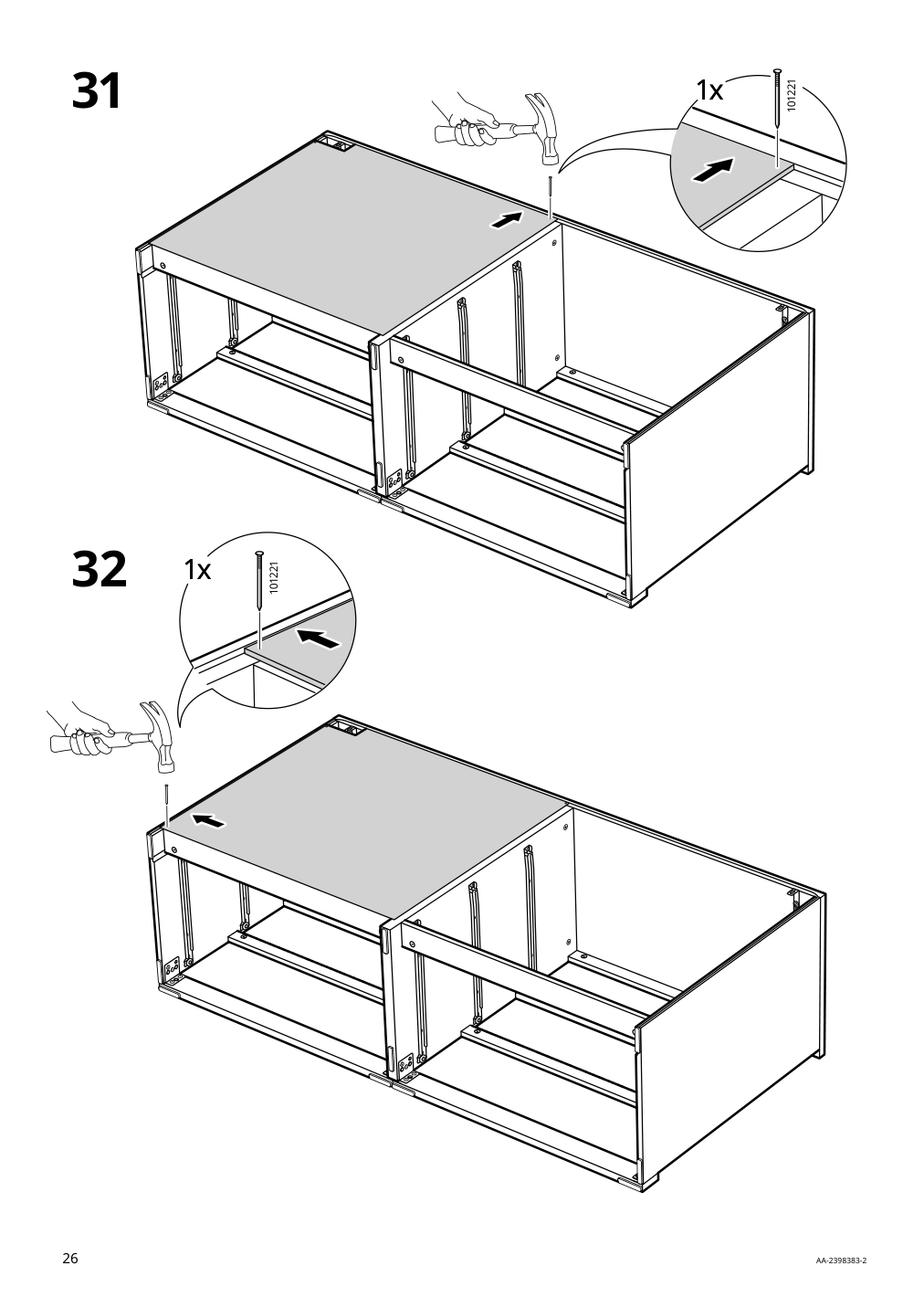 Assembly instructions for IKEA Malm 6 drawer dresser white | Page 26 - IKEA MALM 6-drawer dresser 705.762.11