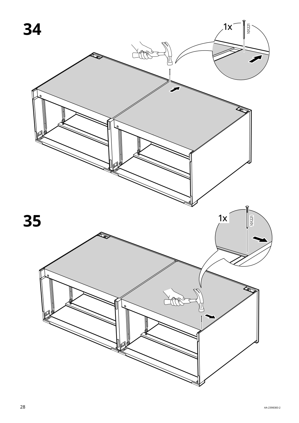 Assembly instructions for IKEA Malm 6 drawer dresser white | Page 28 - IKEA MALM 6-drawer dresser 705.762.11