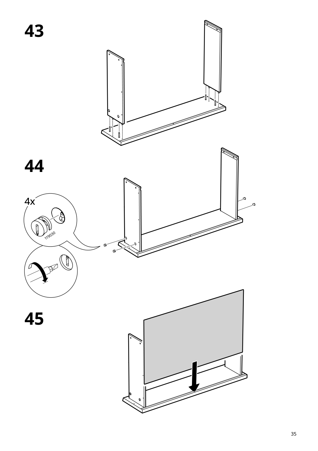 Assembly instructions for IKEA Malm 6 drawer dresser white | Page 35 - IKEA MALM 6-drawer dresser 705.762.11