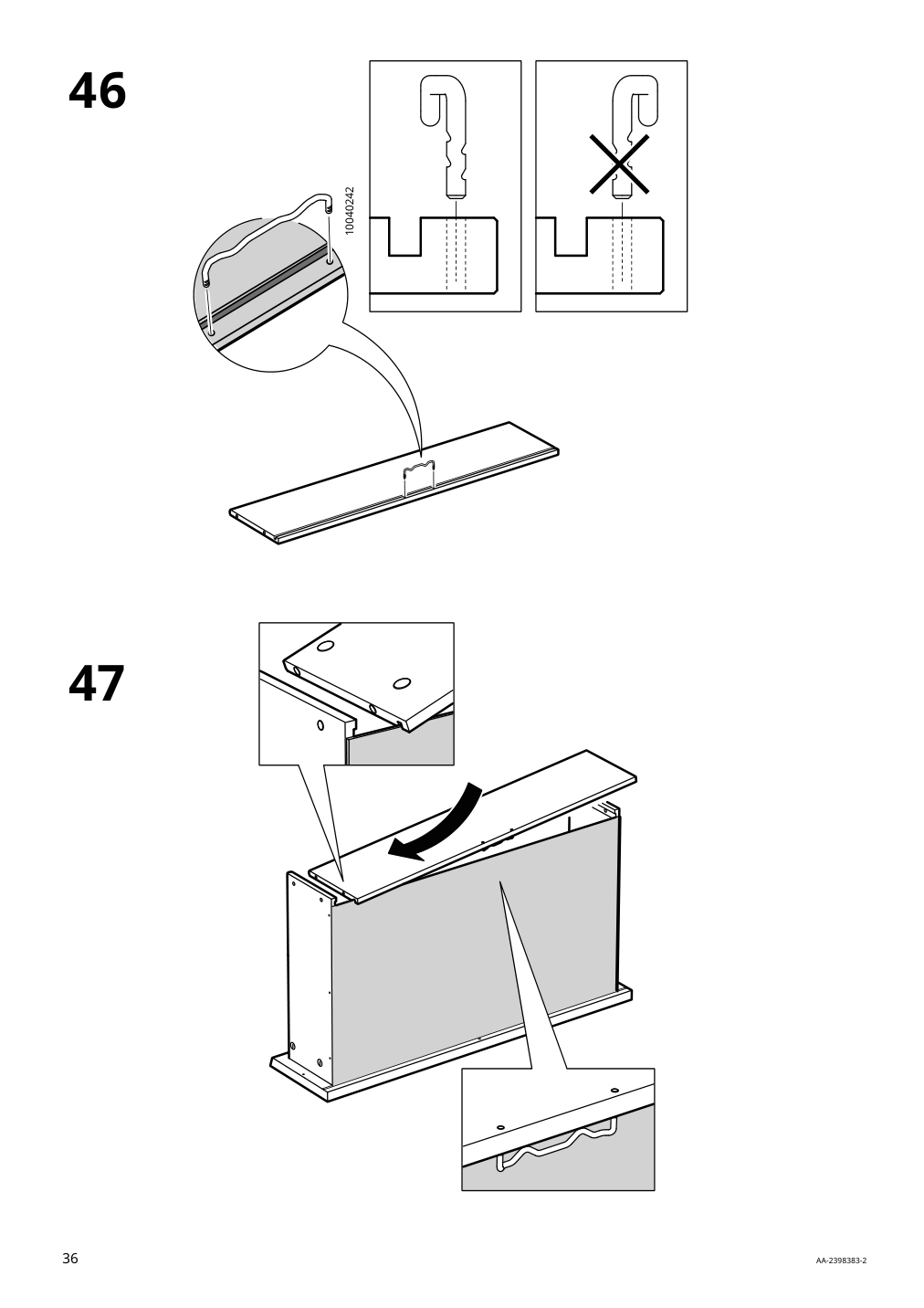 Assembly instructions for IKEA Malm 6 drawer dresser white | Page 36 - IKEA MALM 6-drawer dresser 705.762.11